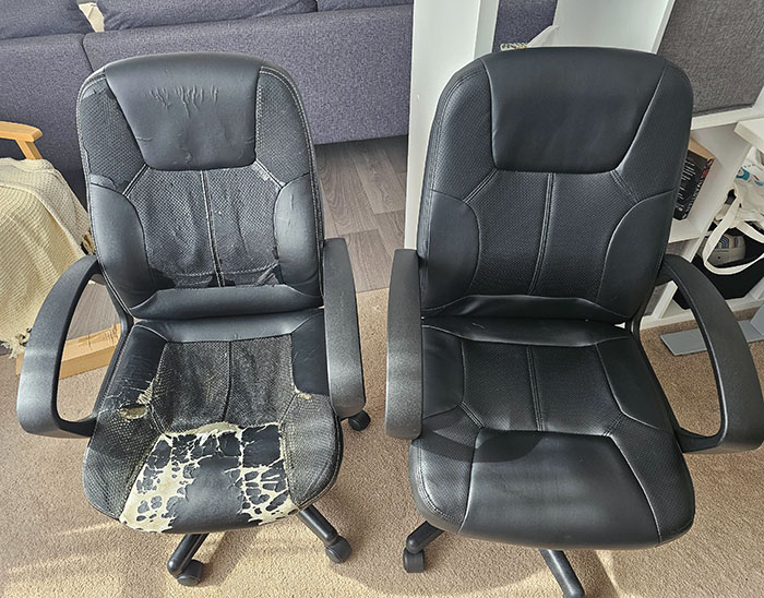 After Almost 8 Years Of Service, I Replaced My Office Chair With An Exact Replica I Happened To Have Bought From The Exact Same Store