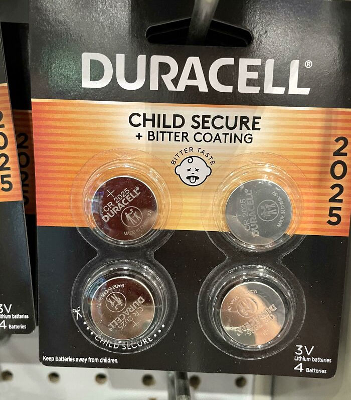Batteries With "Bitter Coating" To Prevent Kids From Swallowing Them