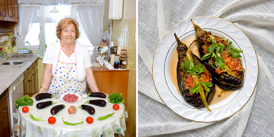 Ayten, 76, Turkey: Karniyarik (Stuffed Aubergines With Meat And Vegetables)