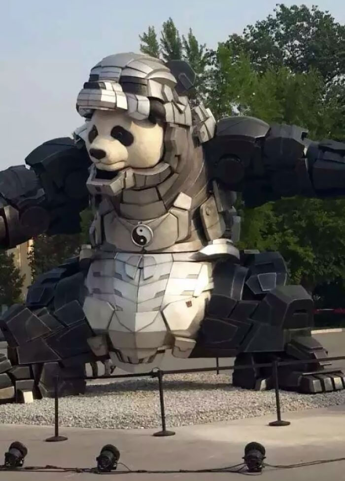Panda Statue In China