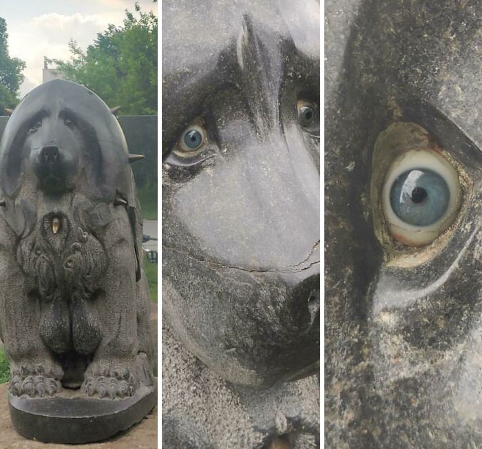 The Eyes Of This Sphinx Statue In Muzeon Park