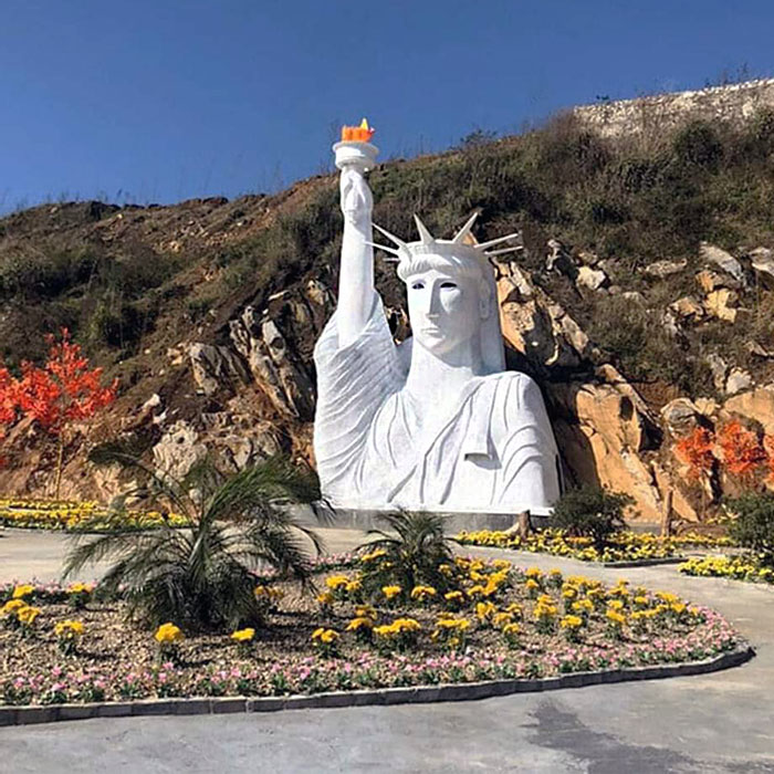 A Replica Of The Statue Of Liberty In Vietnam