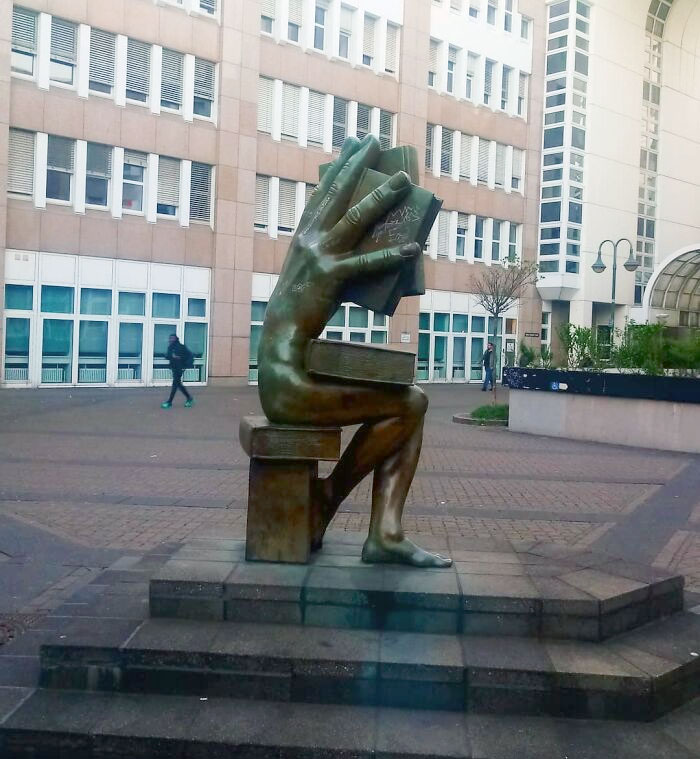 This Statue Is So Bizarre. I Love It. Sometimes I Like To Think It Stands Up At Night When No One's Watching