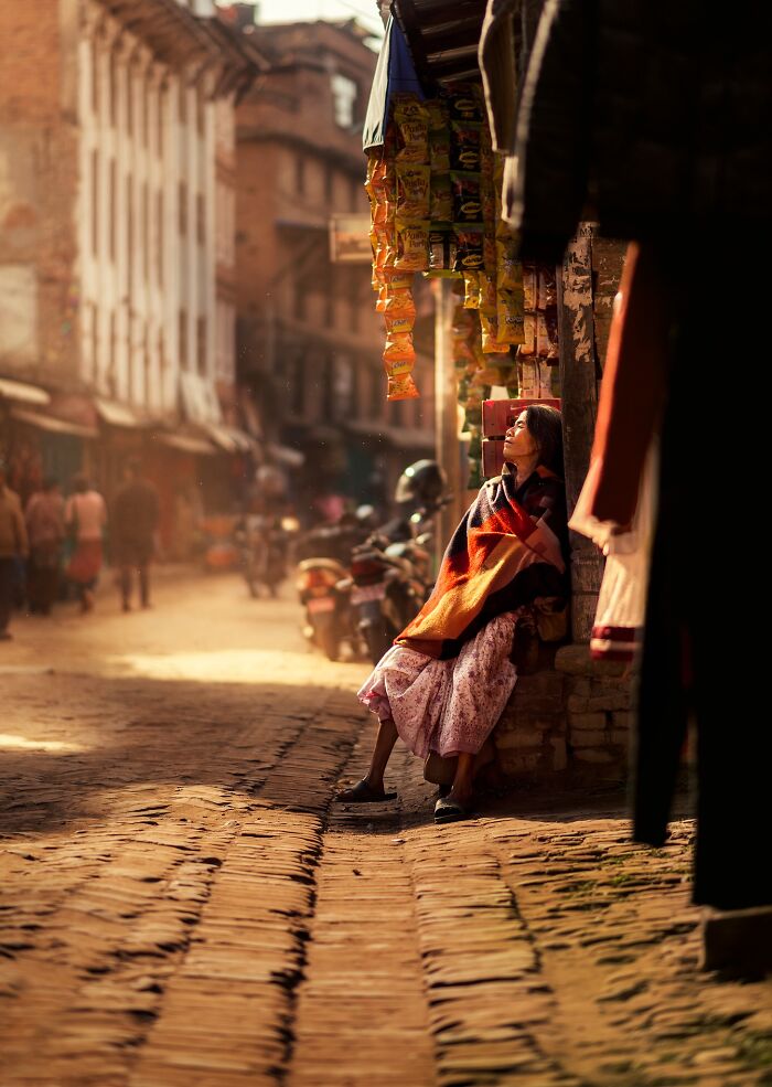 Un momento de soledad. Lugar: Bhaktapur, Nepal
