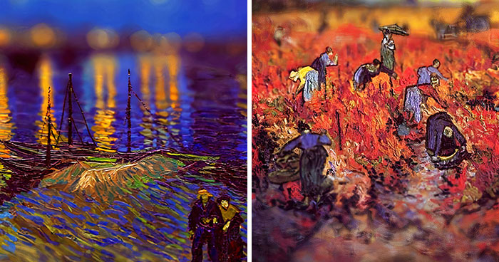 Artist Uses A Tilt-Shift Technique To Reimagine Iconic Paintings By Vincent Van Gogh (16 Pics)