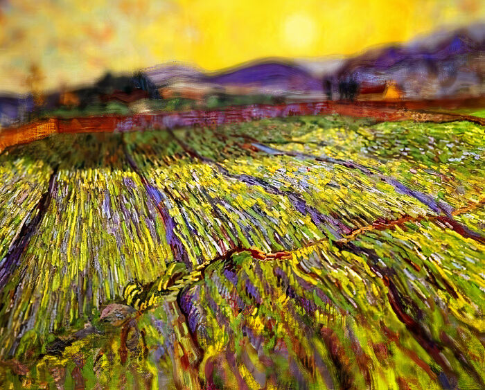 Wheat Field With Rising Sun, 1889