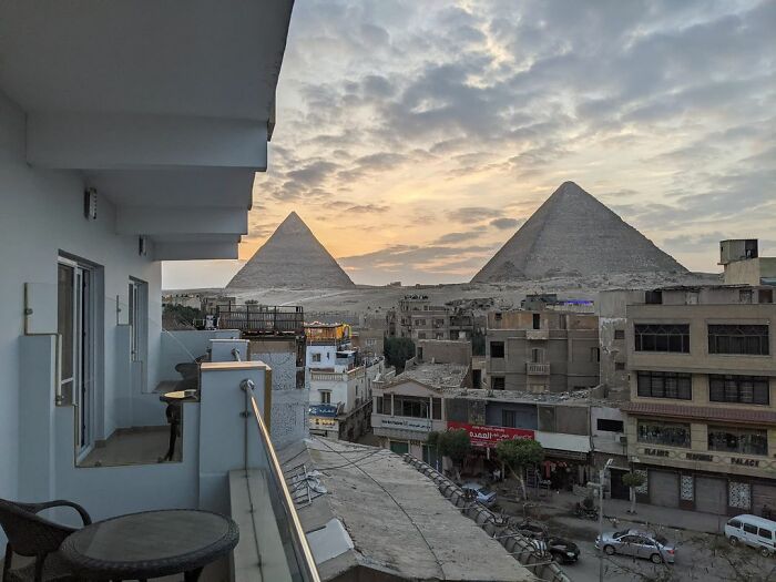 View From Our Window In Giza, Egypt!