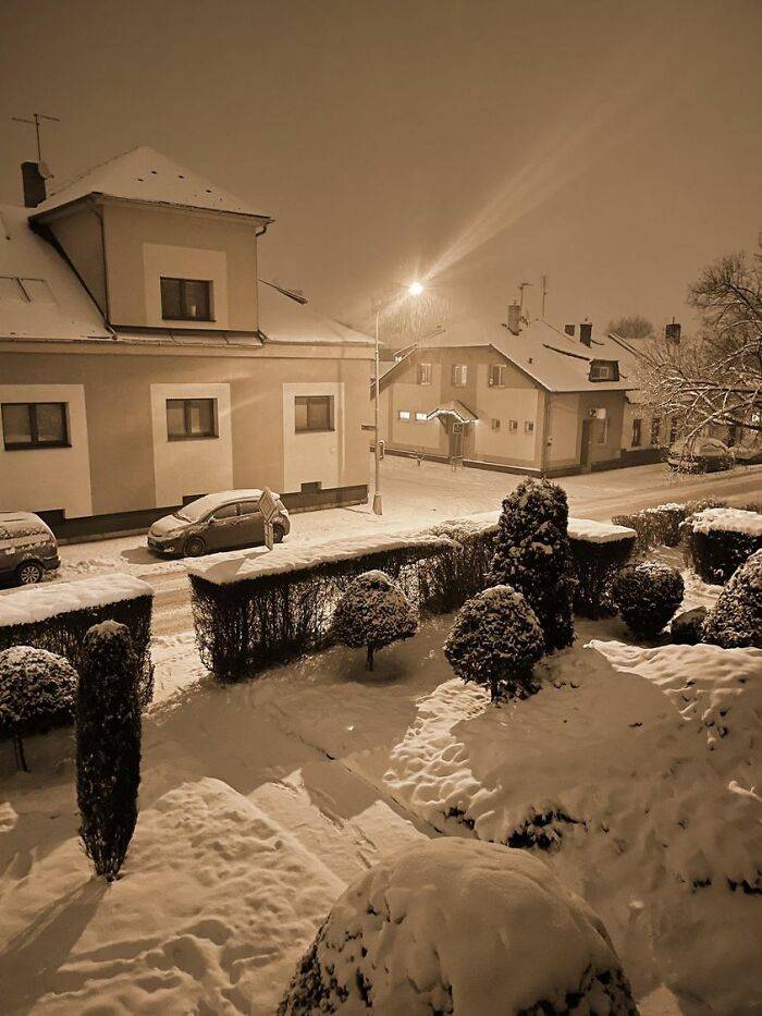 View From My Window. Czech Republic, Opava City. January 2023