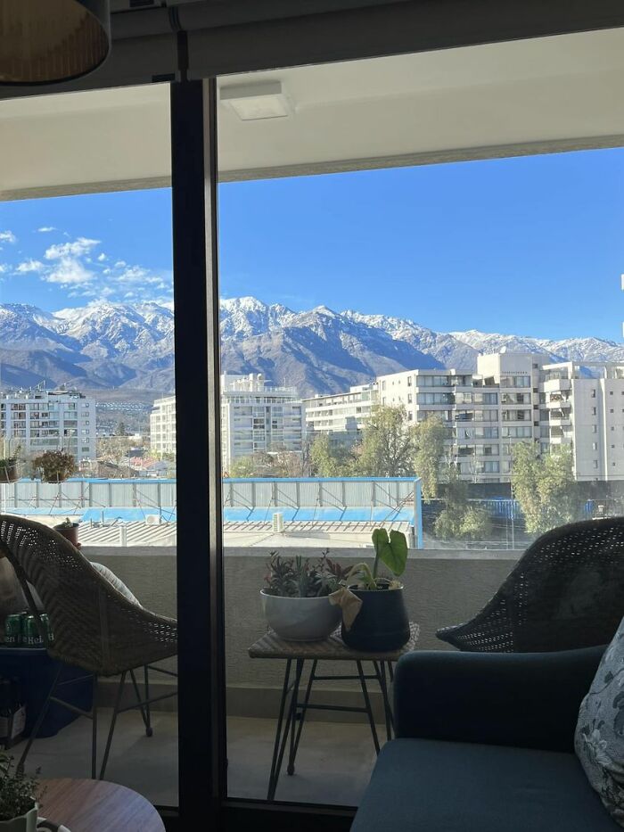 This Is The View From My Living-Room. I Live In Santiago De Chile