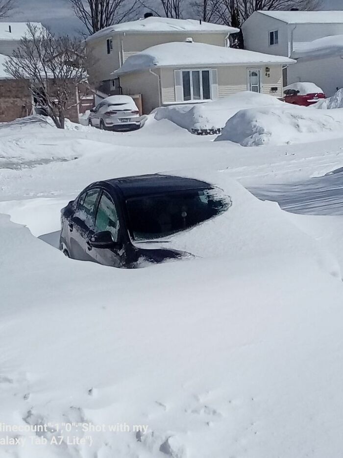 View From My Window And It Is Not An April Fool's Joke! Elliot Lake, Ontario, Canada