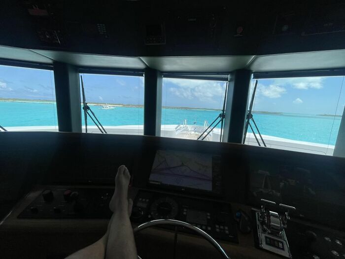 Anchored In Exumas. My Teachers Told Me I’d Never Get Paid To Stare Out The Windows All Day