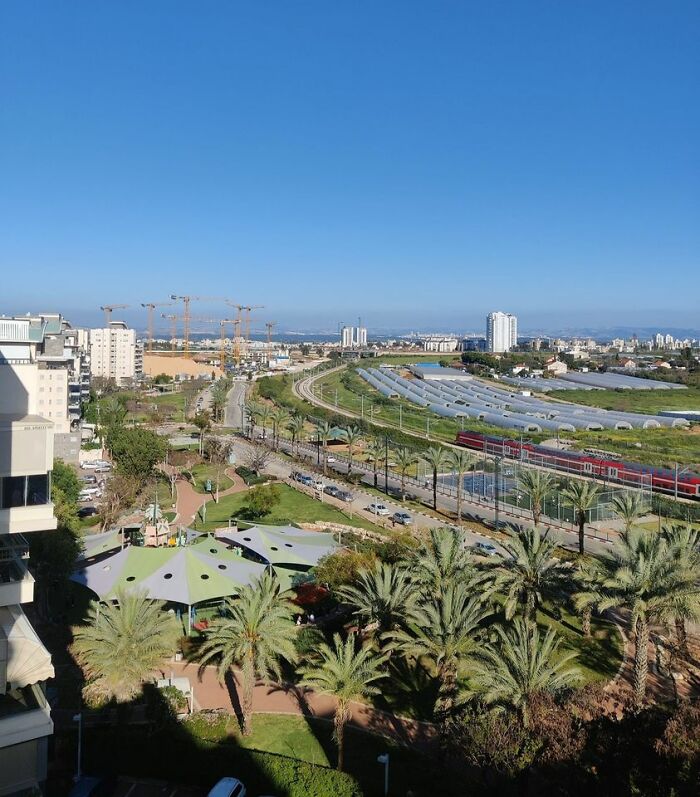 The View From The Balcony, Here At Be'er Yaakov, Israel