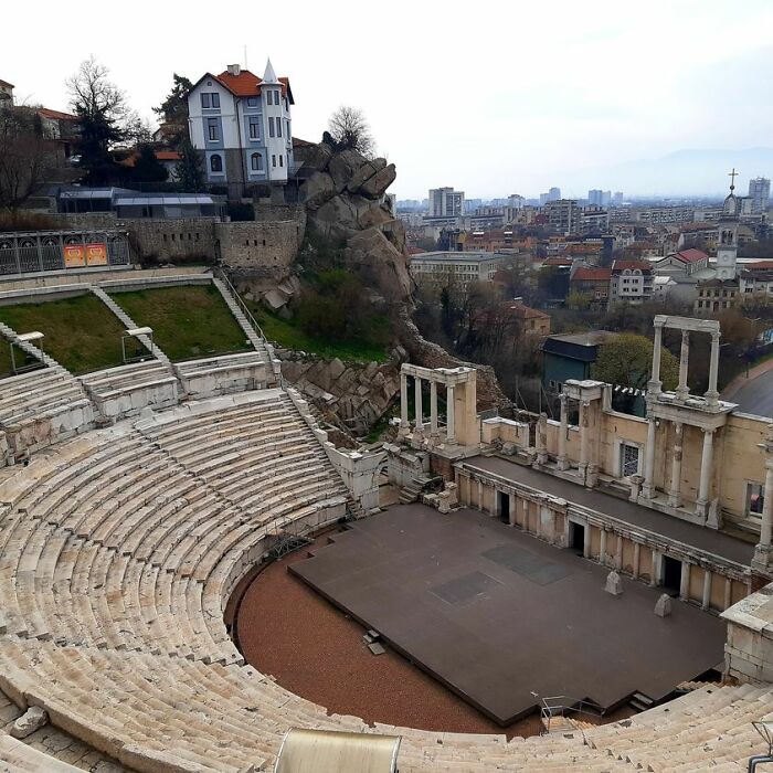 Roman Amphitheatre, Plovdiv, Bulgaria. View From My Office