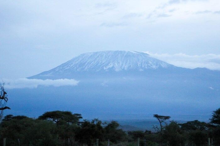 View From Our Tent In Kenya. Kilimanjaro