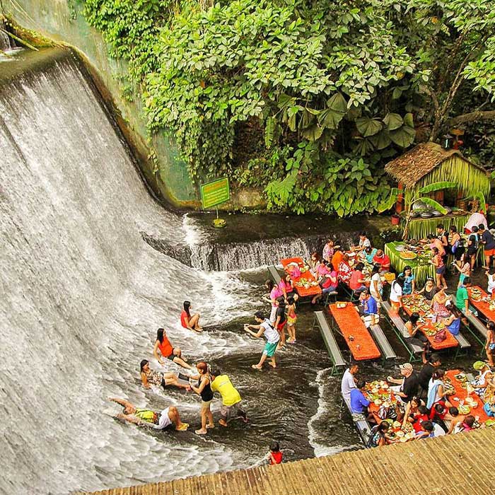 Labassin Waterfall Restaurant - Villa Escudero, Philippines