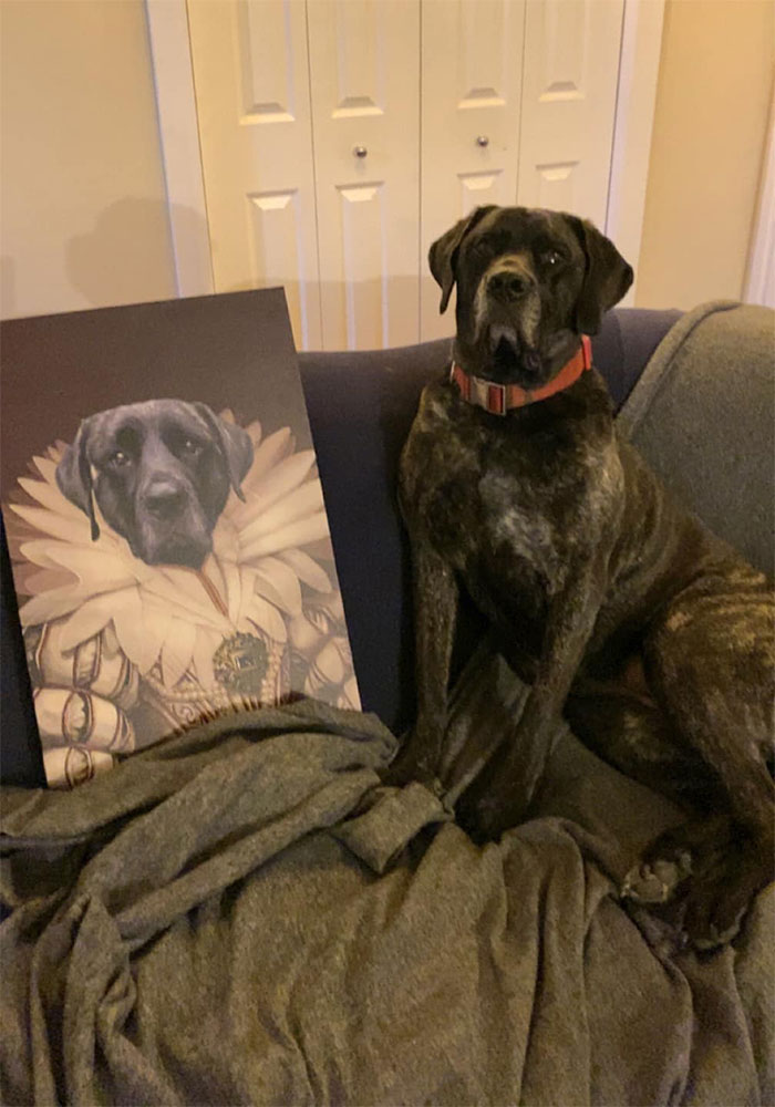 I Left This Initially And Had To Go Back For It Today After Sleeping On It. The Queen Of My House Now Has A Portrait Of Herself To Hang In The Living Room 😊 Found Thrifting In Independence, Mo