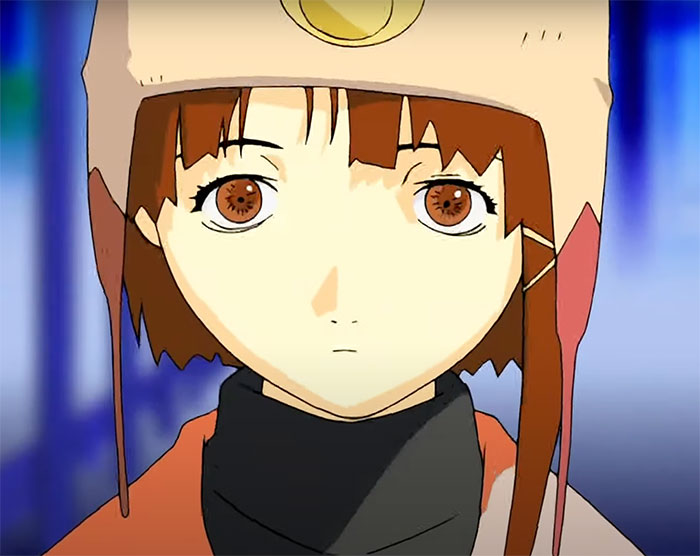 Lain Iwakura with hat in Serial Experiments Lain