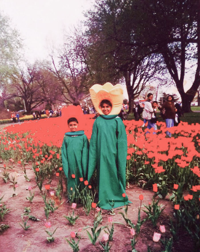 Mom Made Us Dress As Tulips For A Visit To The Tulip Garden In 1999