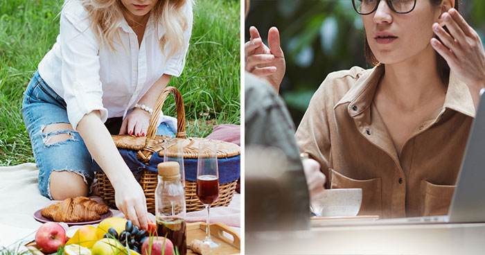 Childfree Coworker Says She Has Plans Instead Of Helping Colleague, Defends Herself Online After Colleague Catches Her Having A Solo Picnic