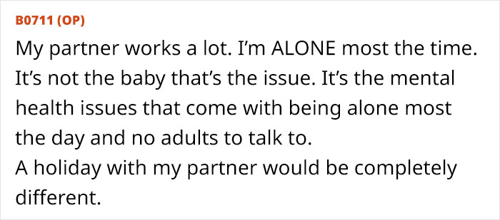 Woman Wonders If She's Wrong For Not Wanting To Take Husband's 8-Year-Old On Holiday While Taking Their Baby Son Woman Wonders If She's Wrong For Not Wanting To Take Husband's 8-Year-Old On Holiday While Taking Their Baby Son