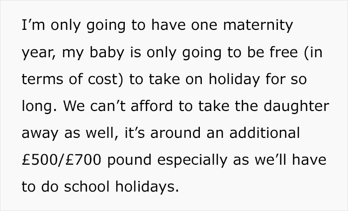 Woman Wonders If She's Wrong For Not Wanting To Take Husband's 8-Year-Old On Holiday While Taking Their Baby Son Woman Wonders If She's Wrong For Not Wanting To Take Husband's 8-Year-Old On Holiday While Taking Their Baby Son
