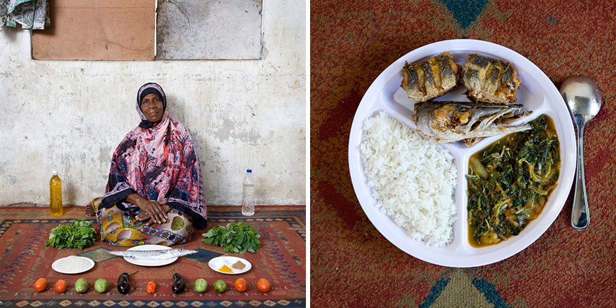 Miraji, 56, Zanzibar: Wali, Mchuzina Mbogamboga (Rice, Fish And Vegetables In Green Mango Sauce)