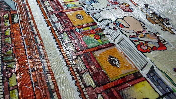 To Make The Paintings “Alive” I Cover Them With Glass Beads (17 Pics) To Make The Paintings “Alive” I Cover Them With Glass Beads (17 Pics)