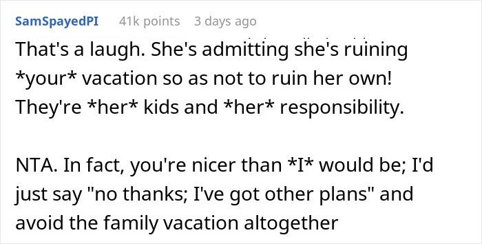 Family Tries Guilt-Tripping A Guy Into Babysitting His 3 Nephews On Vacation, He Refuses And Drama Ensues Family Tries Guilt-Tripping A Guy Into Babysitting His 3 Nephews On Vacation, He Refuses And Drama Ensues