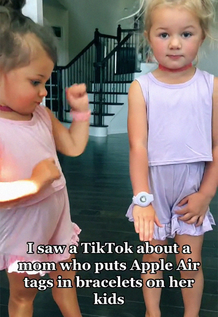 Mom Shares How She Tracks And 'Trains' Her Kids With Apple AirTags, And The Internet Has Thoughts Mom Shares How She Tracks And 'Trains' Her Kids With Apple AirTags, And The Internet Has Thoughts