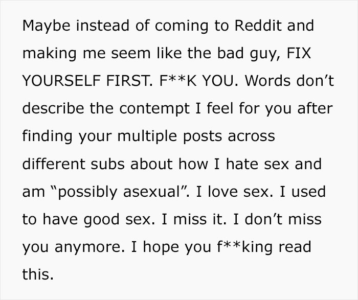 Woman Lists All The Reasons She Doesn't Want To Have Sex With Her Husband After She Catches Him Complaining, And Every Man Needs To Read This Woman Lists All The Reasons She Doesn't Want To Have Sex With Her Husband After She Catches Him Complaining, And Every Man Needs To Read This