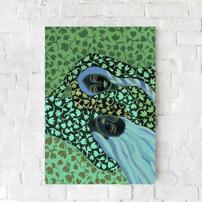 Neon Art Print Sisters