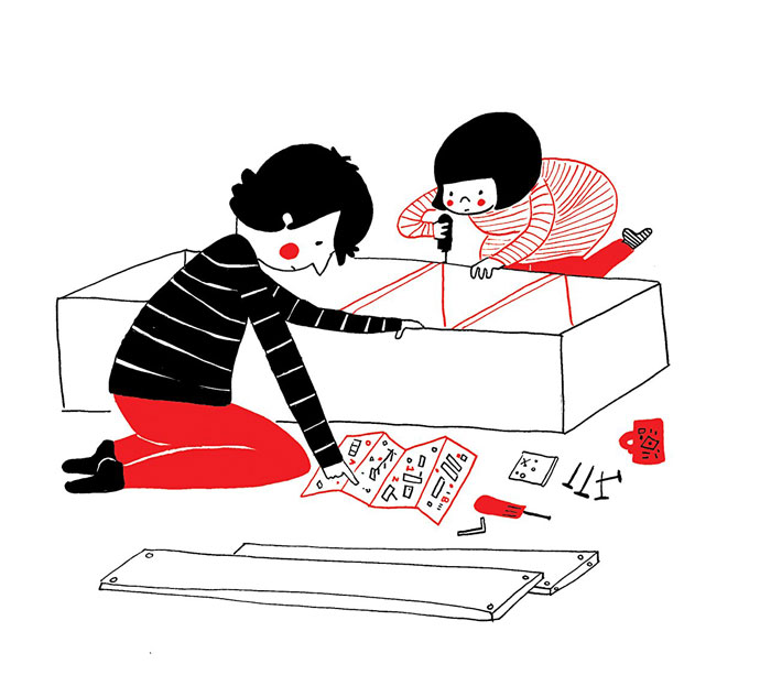 Building IKEA Furniture Is Like Playing With LEGO When It’s Just The Two Of You