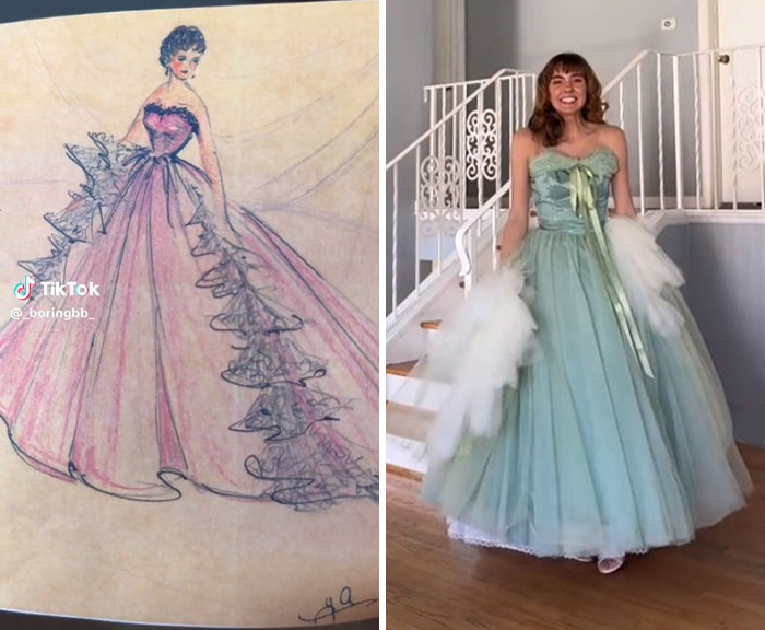 My Grandma’s Sketch From The 40’s vs. What I Created