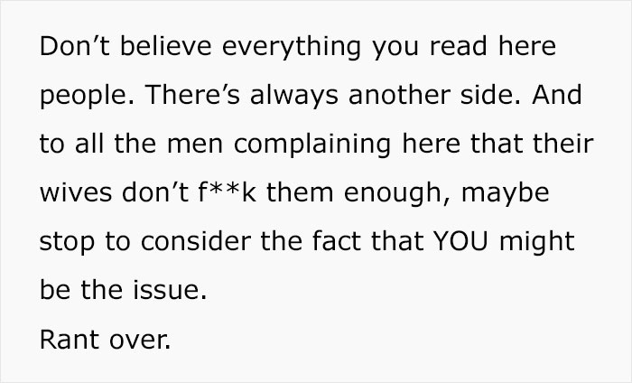 Woman Lists All The Reasons She Doesn't Want To Have Sex With Her Husband After She Catches Him Complaining, And Every Man Needs To Read This Woman Lists All The Reasons She Doesn't Want To Have Sex With Her Husband After She Catches Him Complaining, And Every Man Needs To Read This