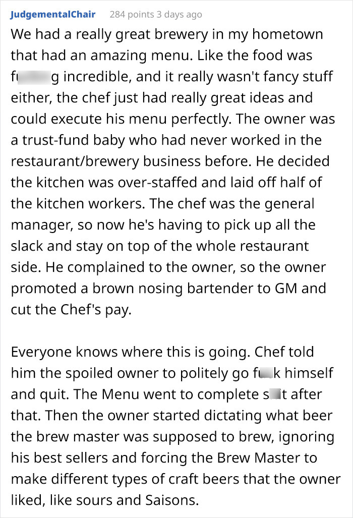 Boss Decides To Stop Paying His Employees, Regrets It After Everyone Quits And His Pub Shuts Down Boss Decides To Stop Paying His Employees, Regrets It After Everyone Quits And His Pub Shuts Down