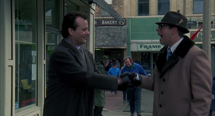 Phill saying hi to neurologist on the street 