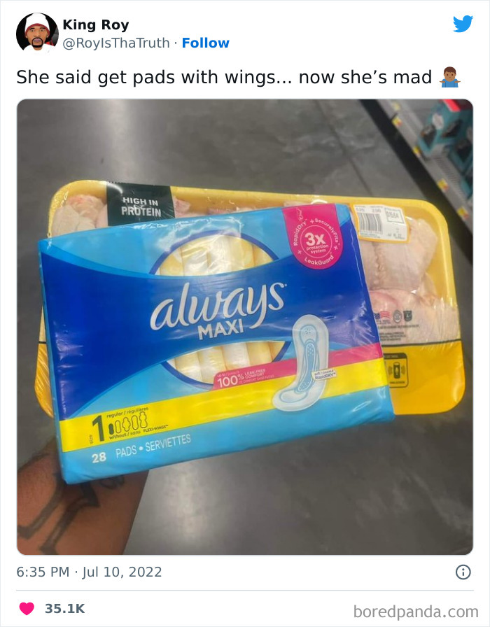 If The Wings Would've Been Cooked, She Might've Actually Just Laughed This Off