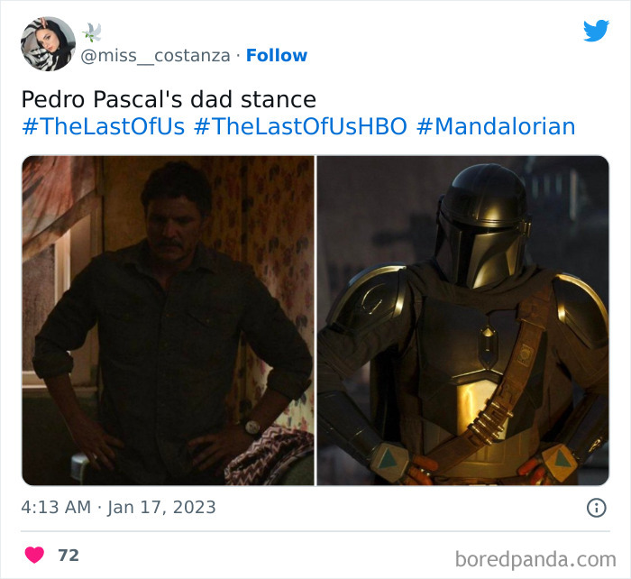 Pedro Pascal's dad stance meme