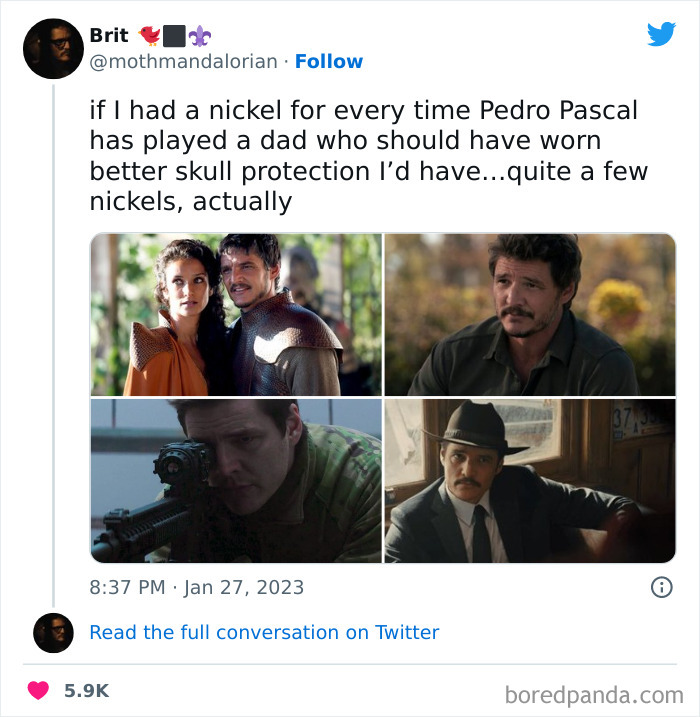 If I had a nickel for every time Pedro Pascal has played a dad meme