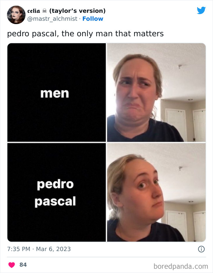 Pedro Pascal the only man that matters meme