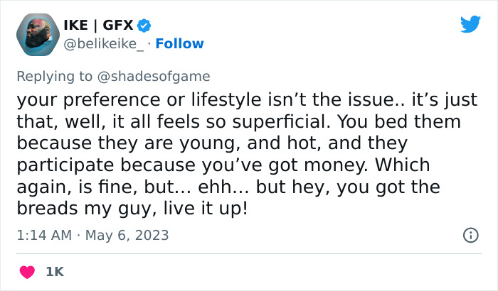 “Too Much Mileage And Baggage When They’re Older”: 40-Year-Old’s Viral Tweet Urging People To Date Women Under 24 Backfires “Too Much Mileage And Baggage When They’re Older”: 40-Year-Old’s Viral Tweet Urging People To Date Women Under 24 Backfires