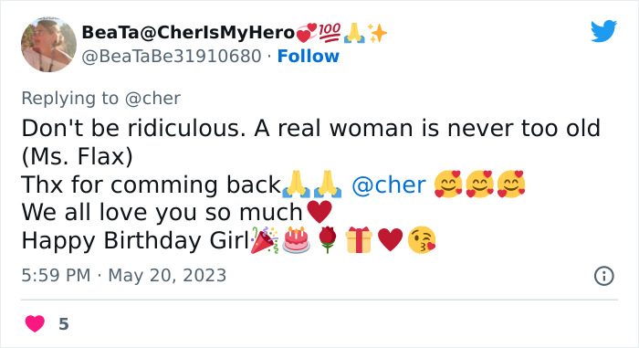 Cher Celebrates Her 77th Birthday, Shares A Pensive Post About Aging On Twitter Cher Celebrates Her 77th Birthday, Shares A Pensive Post About Aging On Twitter