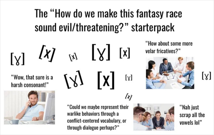 The “How Do We Make This Fantasy Race Sound Evil/Threatening?” Starterpack