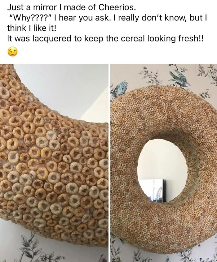 “The Giant Cheerio Mirror Can’t Hurt You”, They Say, But I Don’t Believe Them