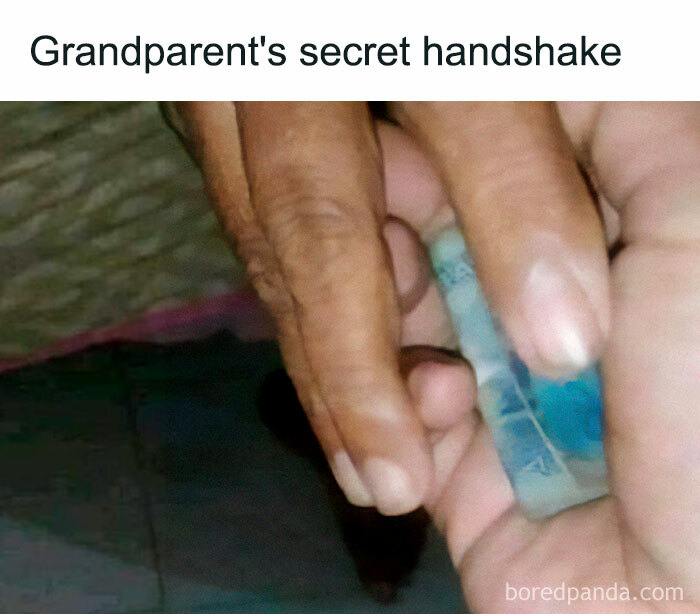 Grandparent's Secret Handshake