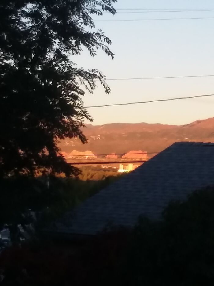 From My Kitchen Door, Looking West At Garden Of The Gods, Colorado Springs, Co