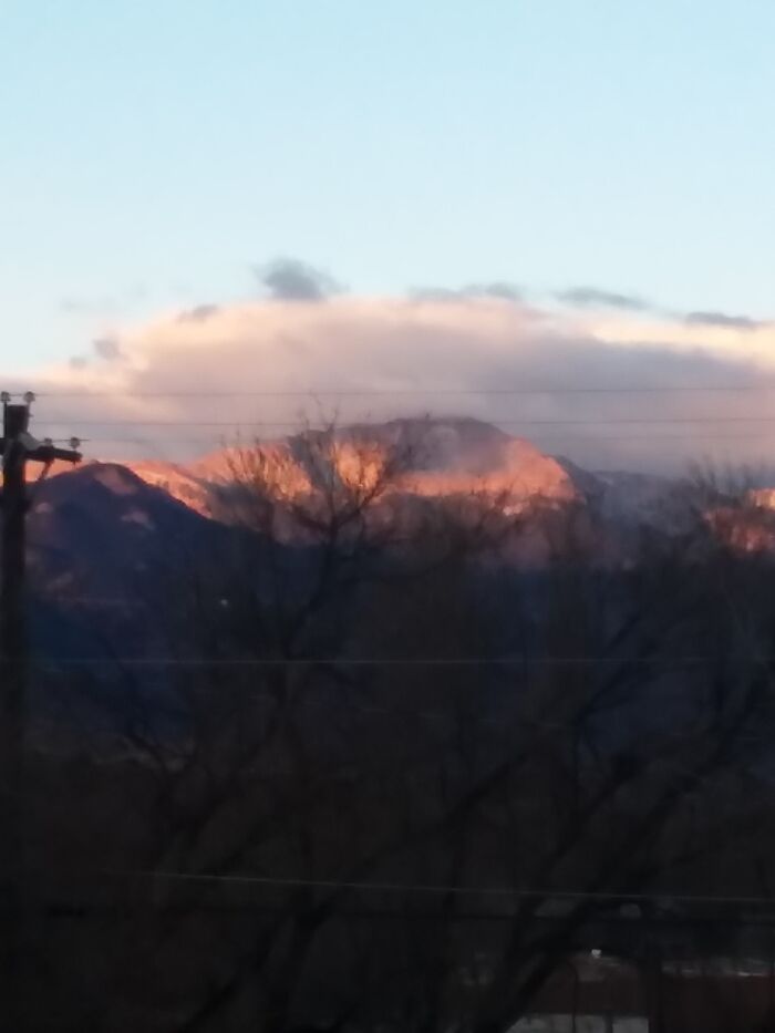 Looking West To Pikes Peak, Colorado Springs, Co Photo Taken From My Kitchen Door