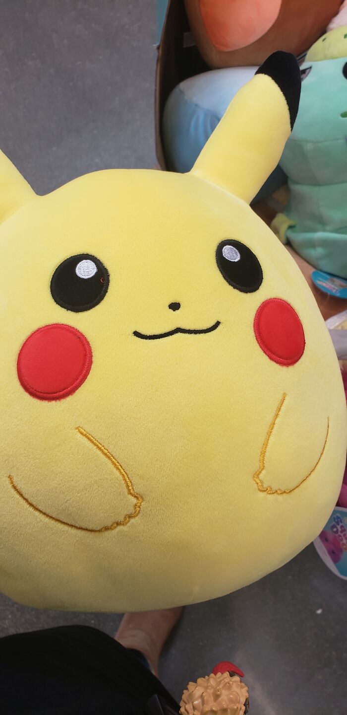 My Squishmallow Pikachu, He Was The Last One At My Local Walmart And They Never Sold Them Here Again, I Consider Him Lucky