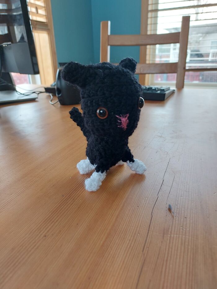 The Face Turned Out A Little Wonky But Other Than That I'd Call It Purrfect! (Lol)