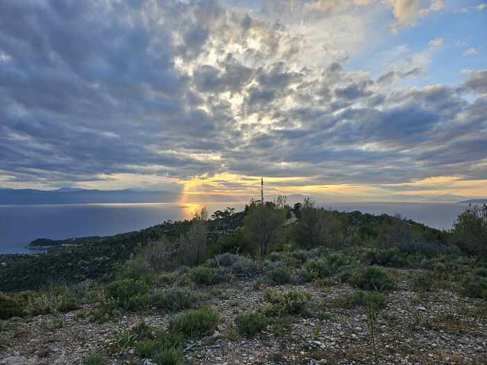 Sunset From The Hilltop, Spetses, Greece (Lightly Edited)